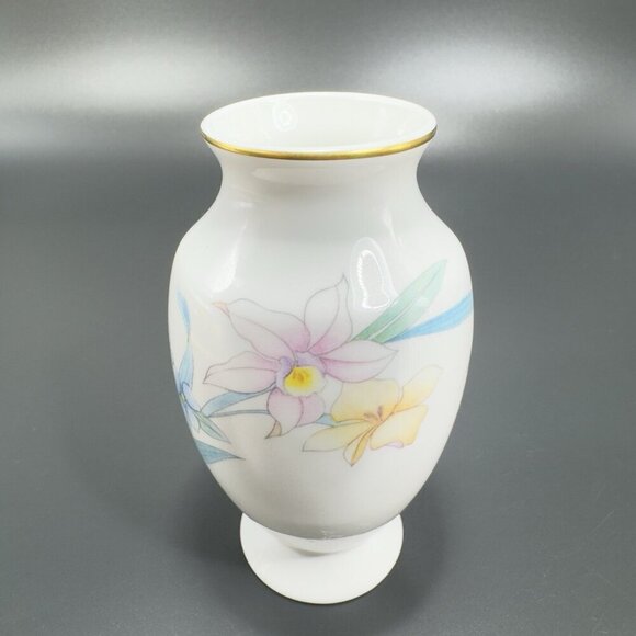 Christopher Stuart Bone China Porcelain Small Bud Vase Floral Pattern Vase VTG - Picture 7 of 12